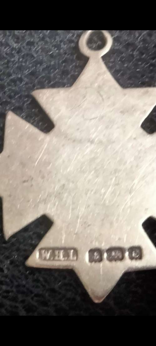 STERLING SILVER Fob CharmMalteseCrossShield William LeatherBIRMINGHAM+WW2PinVolunteer+Sweetheart Bro