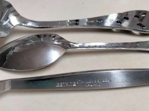 Forks Lifter Spoon*EETRITEvaliat12 stainless Steel Cake Forks Box +1ELWEZITTE Cake Lifter 1 Teaspoon