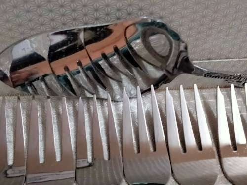 Forks Lifter Spoon*EETRITEvaliat12 stainless Steel Cake Forks Box +1ELWEZITTE Cake Lifter 1 Teaspoon