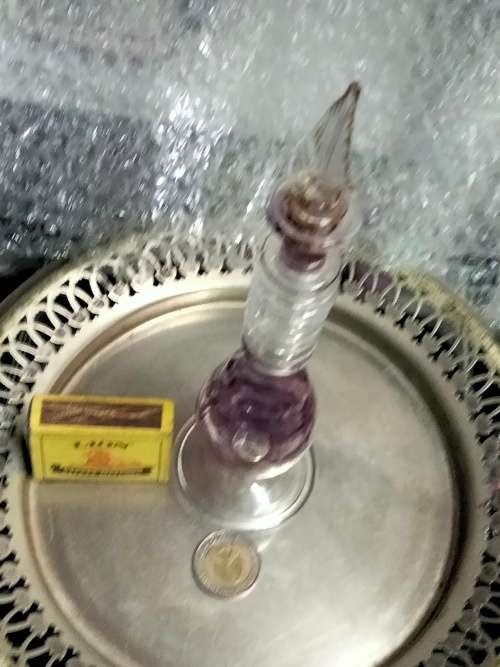 Perfume Bottle -Egyptian hand made Glass  CHARMING