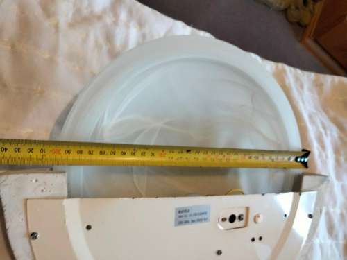 Lamp shade Glass+Wall light Half round Greek key decor for 1 BID*Look At My BUY NOW items*NO WAITING