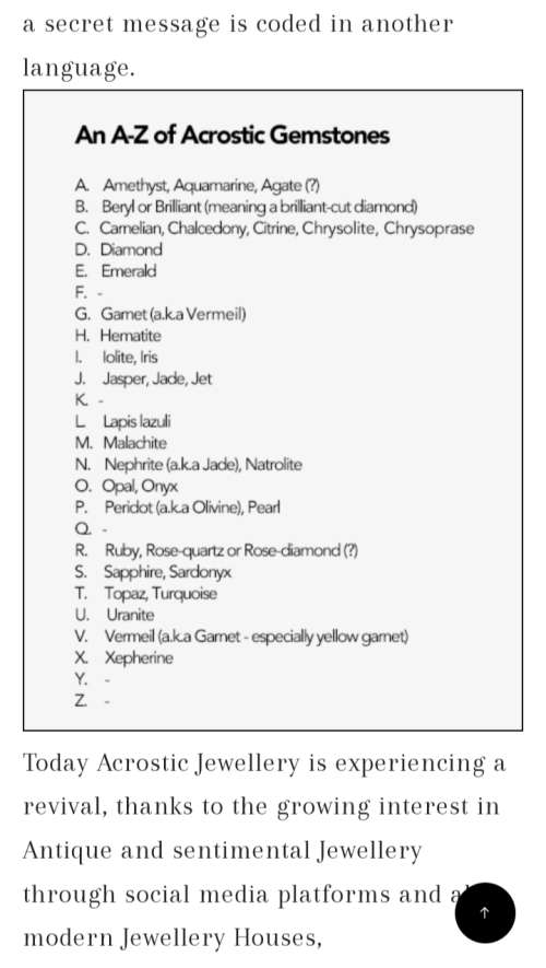 Necklace Celtic knot ACROSTIC message colour of gems spells out love message modern vintage style