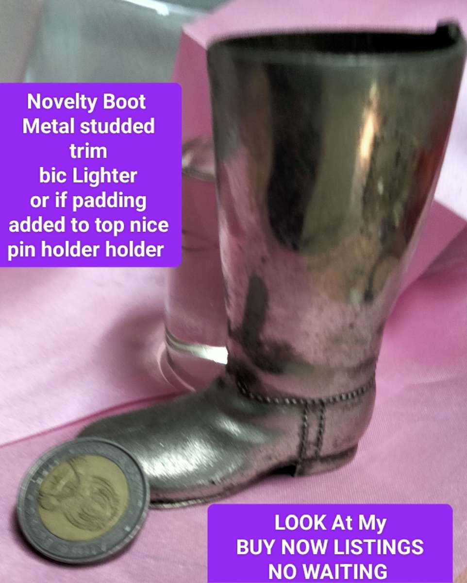 NOVELTY Boot Metal stud trim LOOK At All My BUY NOW - NO WAITING