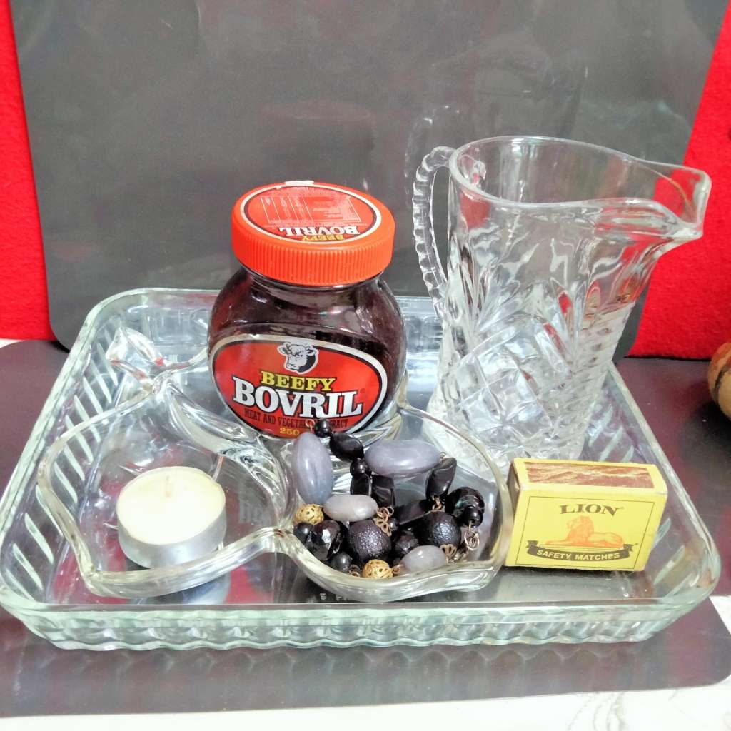 Arcusine Rectangular dish can bake in  1 leaf shape serving dish 1 early diamond Prescut Jug vintage