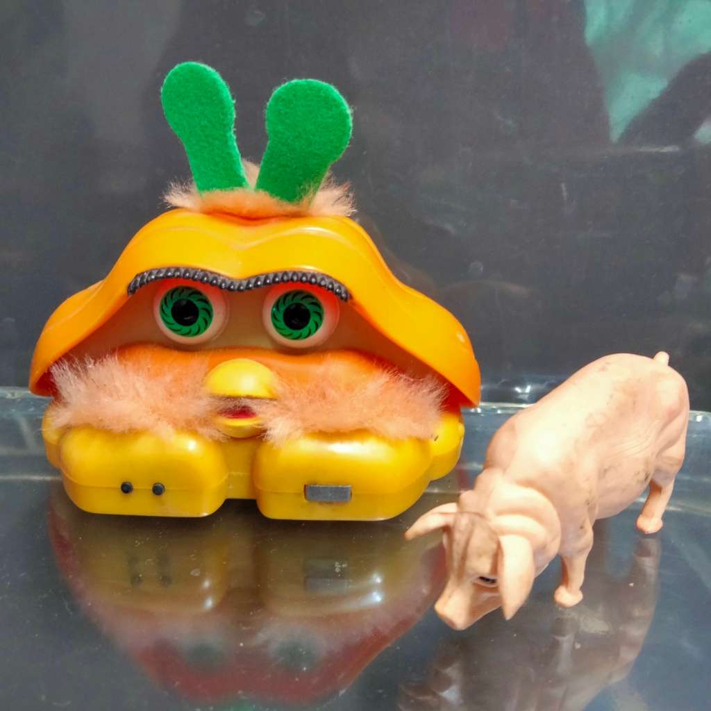 2001 Furby McDonalds figurine hard plastic+Buddy pig  Look at my Buy Now listings No Waiting