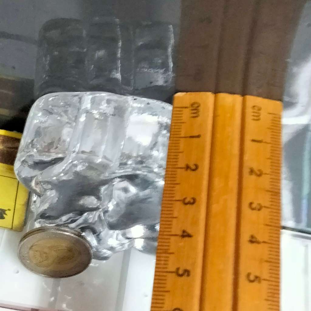 Paperweight  Glass clear ELEPHANT