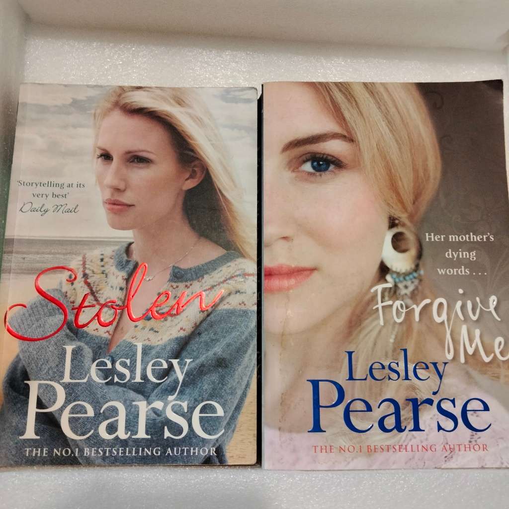 Book  LESLEY PEARSE - STOLEN +  FORGIVE ME Soft cover pre-owned