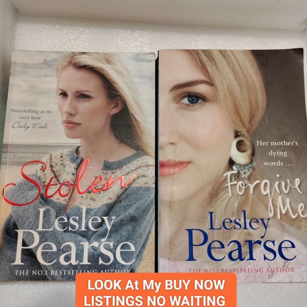 Book  LESLEY PEARSE - STOLEN +  FORGIVE ME Soft cover pre-owned