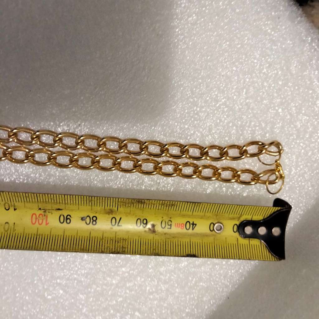 Necklace ITALIAN dichroic Glass flower Lampwork Gold Flakes+Chain Look at my Buy Now No Waiting