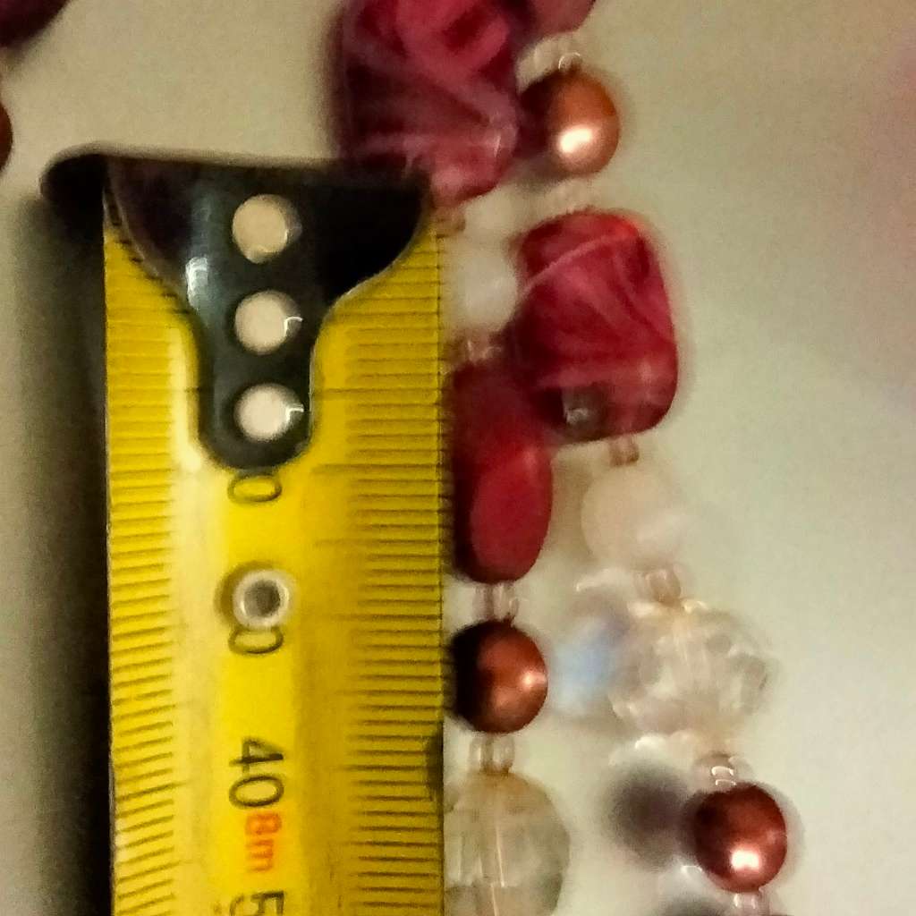 Necklace Bib 3 strand Czechoslovakia Purple Swirl glass hand made+Crystals faceted cut glass beads