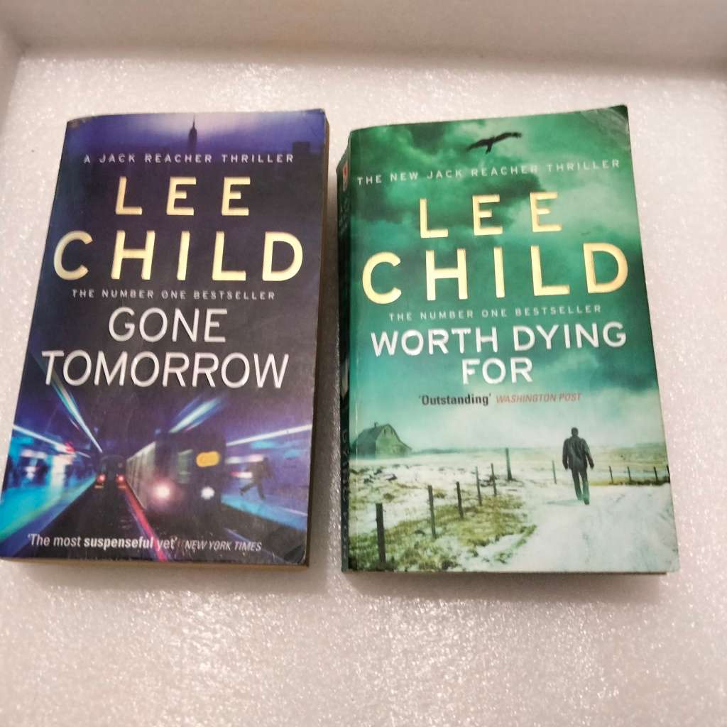 Author LEE CHILD GONE TOMORROW PB 2010GB+WORTH DYING FOR series Reacher PB2011 softcover Pre-owned