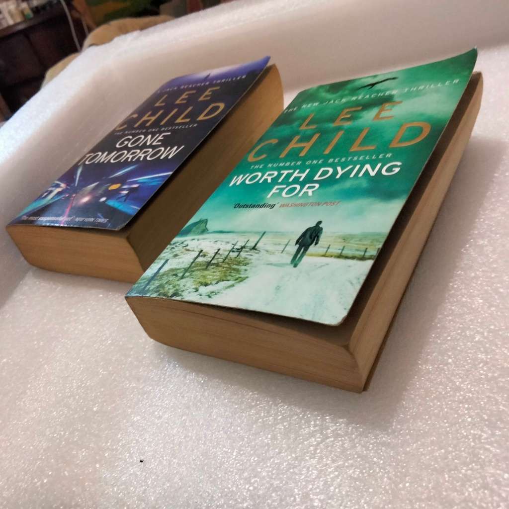 Author LEE CHILD GONE TOMORROW PB 2010GB+WORTH DYING FOR series Reacher PB2011 softcover Pre-owned