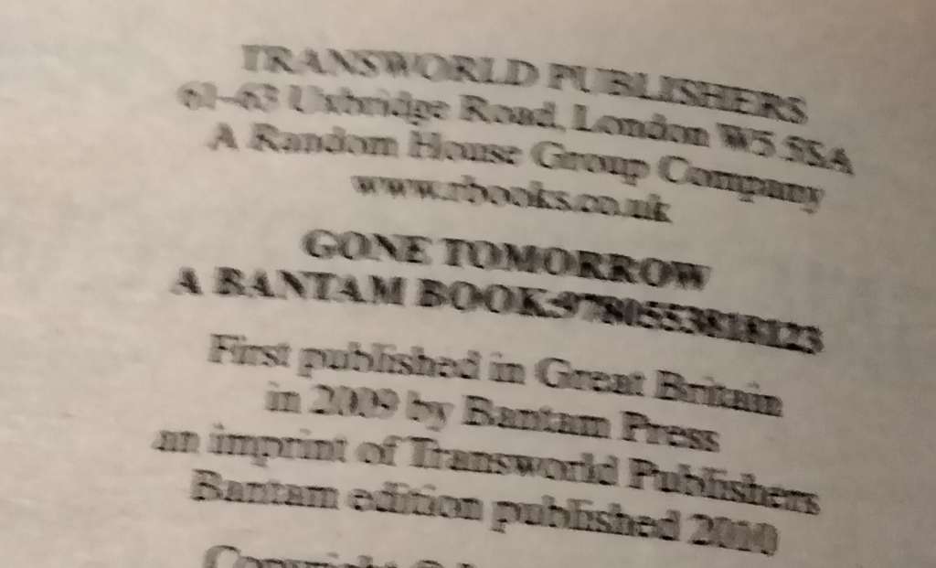 Author LEE CHILD GONE TOMORROW PB 2010GB+WORTH DYING FOR series Reacher PB2011 softcover Pre-owned