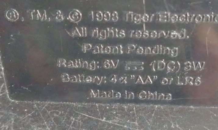 1998 SKUNK FURBY Neon green eyes white stripe china Look at my Buy Now listings No Waiting