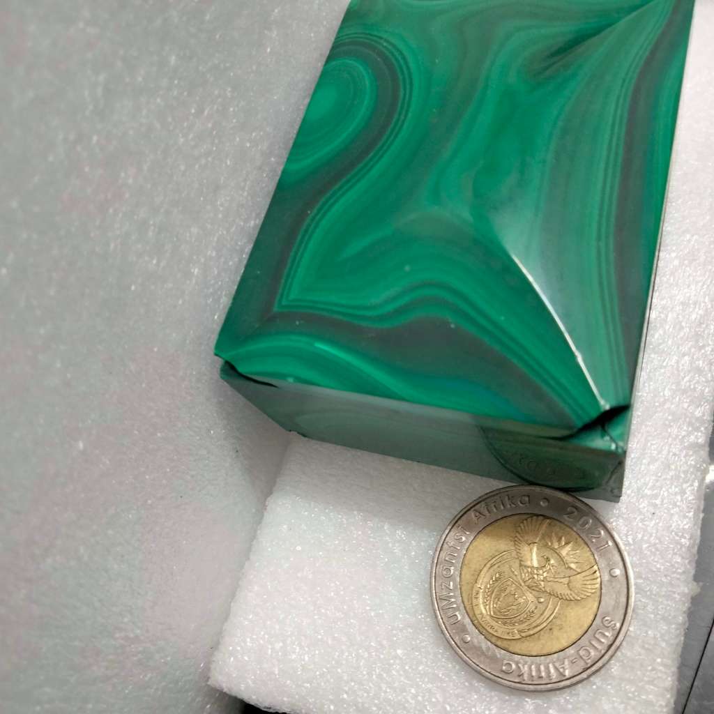Box Malachite Semi Precious Gem Stone Damage LOOK At My BUY NOW*NO WAITING