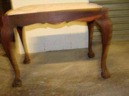R399.00 !!!!OLD BALL AND CLAW DRESSING TABLE STOOL !!!FANTASTIC!!!TLC REQUIRED