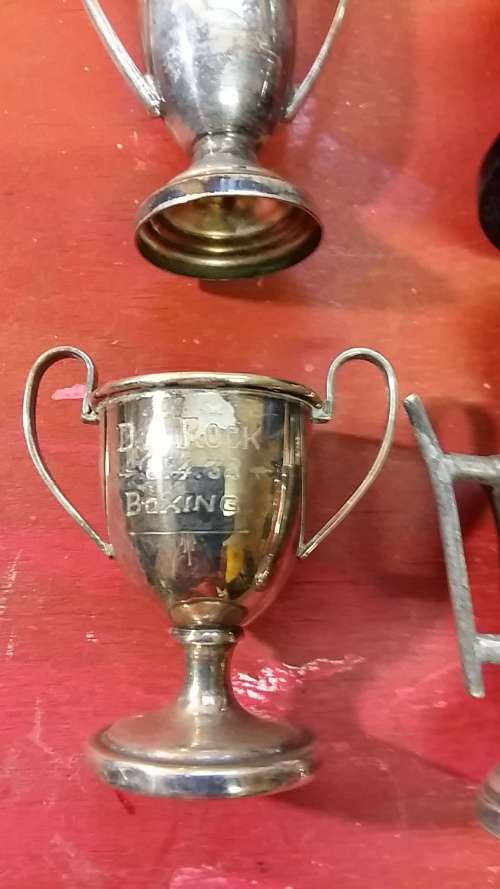 SET OF 4 MINIATURE VINTAGE TROPHIES