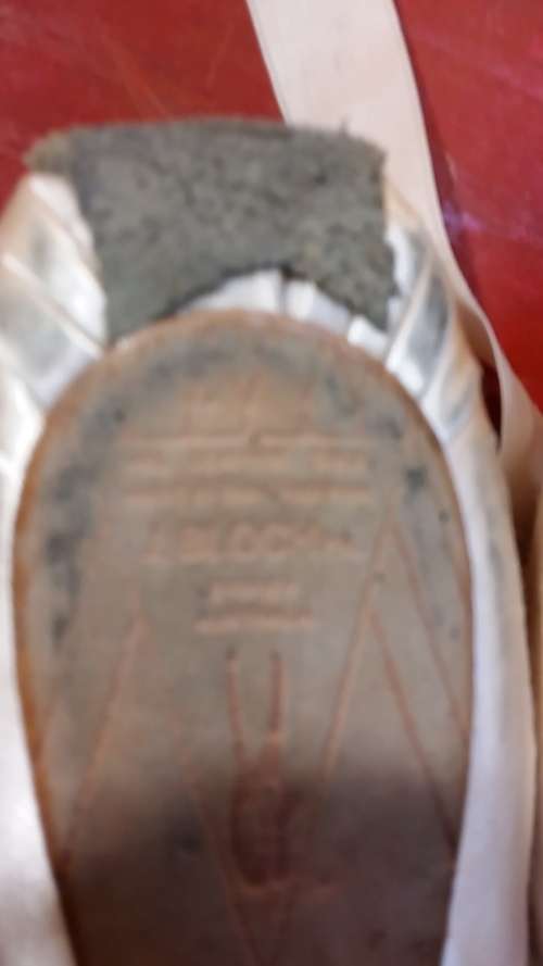 BEAUTIFUL PINK BALLET POINTE SHOES : FOR USE OR DISPLAY IN A GIRLS ROOM : BLOCH SIZE 5 WITH RIBBON