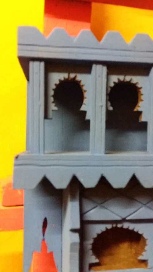 AUTHENTIC MOROCCAN WOODEN SPICE RACK BROUGHT FROM A VILLAGE IN THE HIGH ATLAS MOUNTAINS