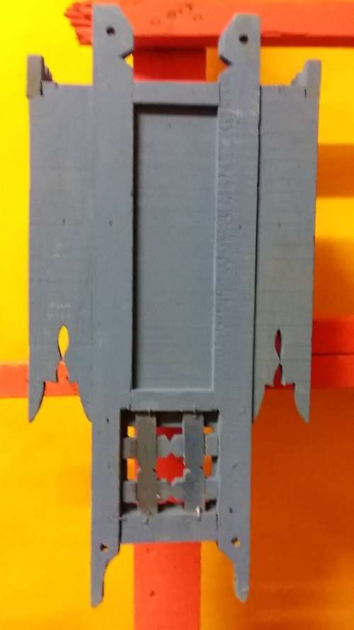 AUTHENTIC MOROCCAN WOODEN SPICE RACK BROUGHT FROM A VILLAGE IN THE HIGH ATLAS MOUNTAINS