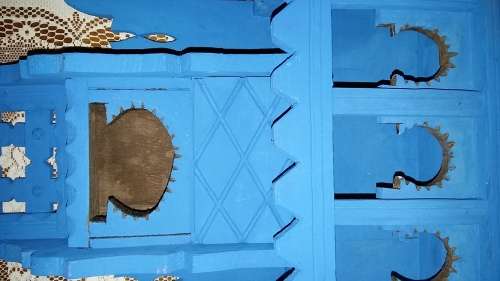 AUTHENTIC MOROCCAN WOODEN SPICE RACK BROUGHT FROM A VILLAGE IN THE HIGH ATLAS MOUNTAINS