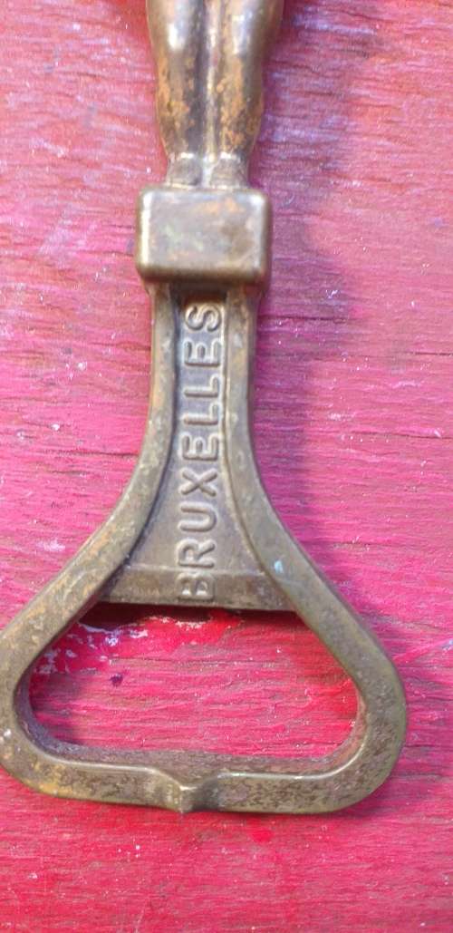 Vintage The Mannekin Pis Brass Bottle Opener