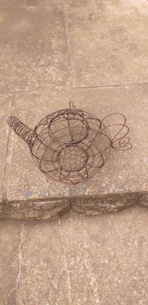 Rustic Wire Teapot