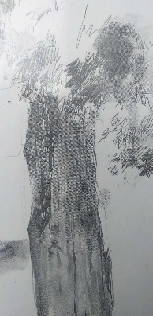 Framed Drawing of Hilton College