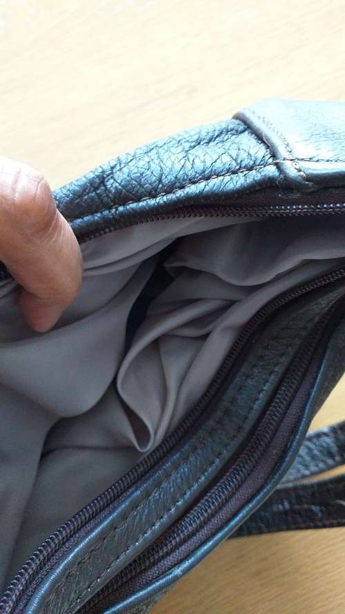 Genuine Leather Handbag with multiple compartments