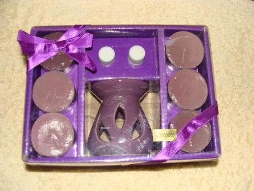 Essential Oils Burner, Oils and Tealight Candles Pack : Lavender