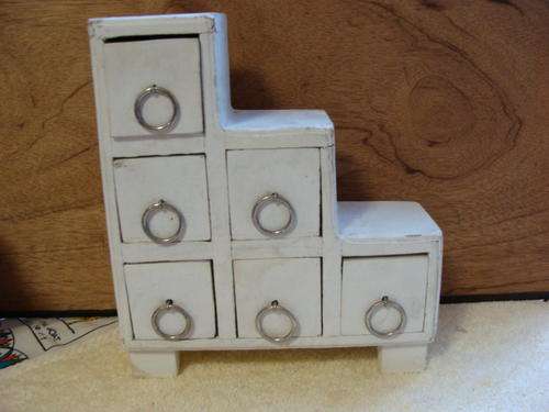 Six Drawer Wooden Jewellery Box