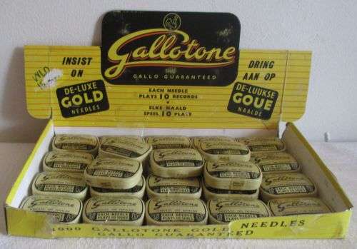 GALLOTONE GOLD LONG PLAY RECORD NEEDLES