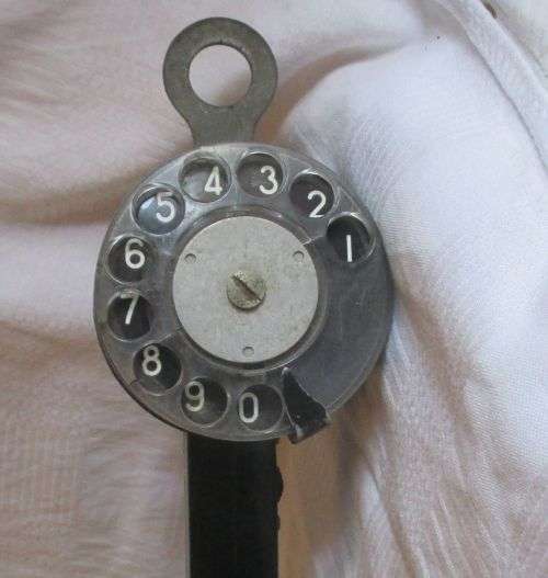 TEST TELEPHONE BAKELITE ROTARY DIAL