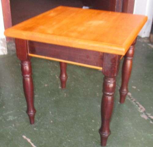 YELLOW WOOD & EMBUIA SIDE TABLE   (1)