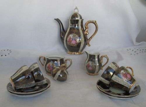 SET OF 13 ROMANCE PORCELAIN TEA SET