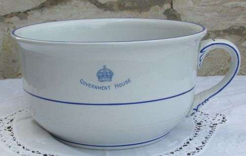 Government House  Hotel Chamber Pot.