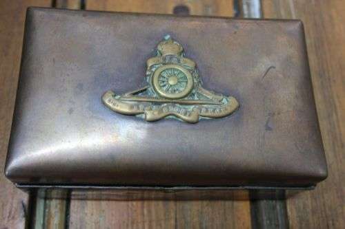 SOLID COPPER MILLITARY BOX    CANADIAN FORCES