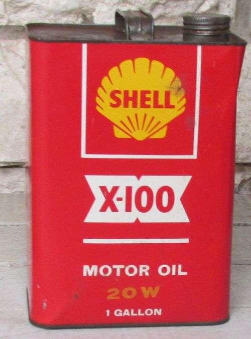 MOTOR OIL 20 W 1 GALLON SHELL TIN