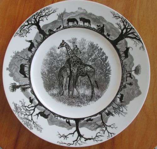 ROYAL DOULTON WALL PLATE  "GIFAFFE" KRUGER NATIONAL PARK S.A.