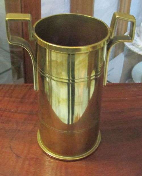 BRASS CANON SHELL  MARKED   1917