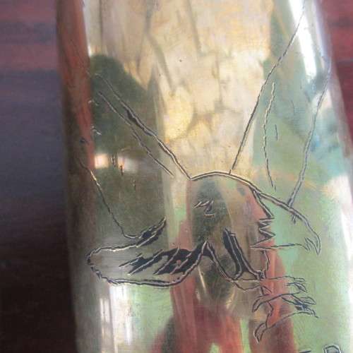 CANON SHELL   JUNE 1978  BORDER DUTY   RUNDU HEIGHT  15.5CM   DIAMETER 10 CM