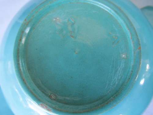 FIVE LINNWARE  BOWLS IN SEA BLUE  SOUTH AFRICAN POTTERY