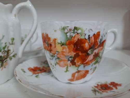 UNMARKED TEA SET 11 PIECES