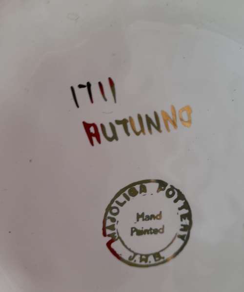 HAND PAINTED MAJOLICA VASE   HEIGHT 30 CM