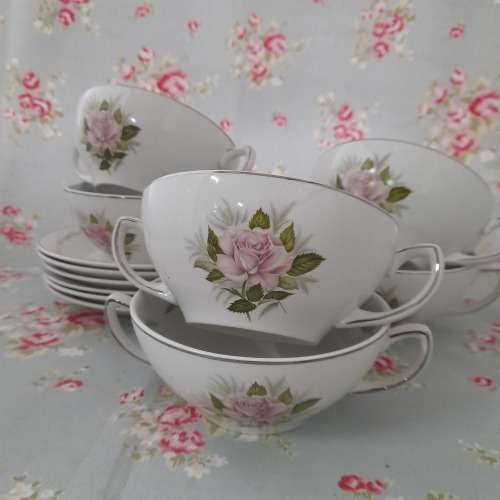 Set of six SOUP bowls  GRINDLEY ENGLAND