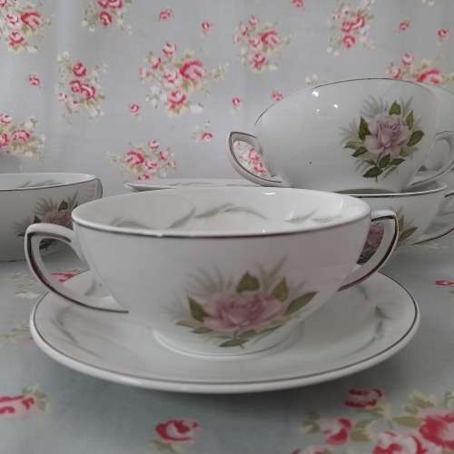 Set of six SOUP bowls  GRINDLEY ENGLAND