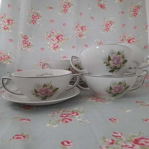 Set of six SOUP bowls  GRINDLEY ENGLAND