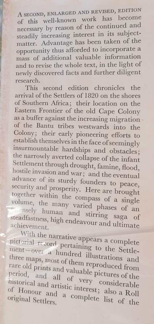 The story of The British settlers of 1820 in South Africa