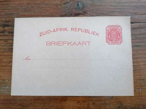 4 x ZAR Republiek Briefkaart