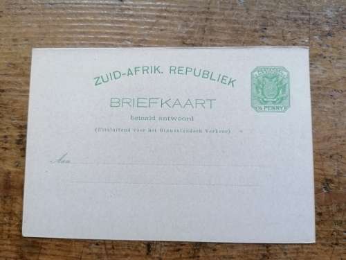 4 x ZAR Republiek Briefkaart